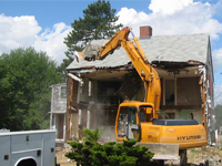 Demolition of a house